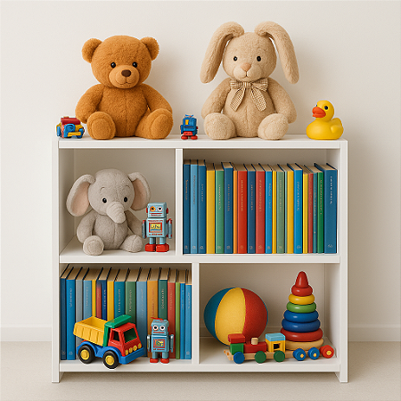Estante Infantil Nichos Organizador Brinquedos Livros Quarto