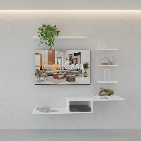 Rack Suspenso Nicho Prateleira para tv Sala Quarto