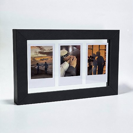 Moldura polaroid moments 11,5x20 3 fotos