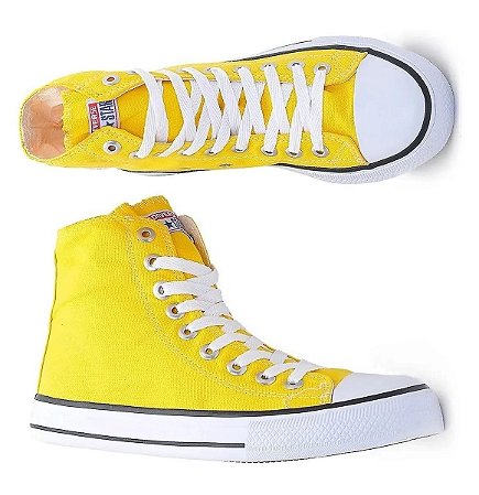 all star bota amarelo