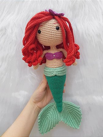 Ariel Sereia Amigurumi