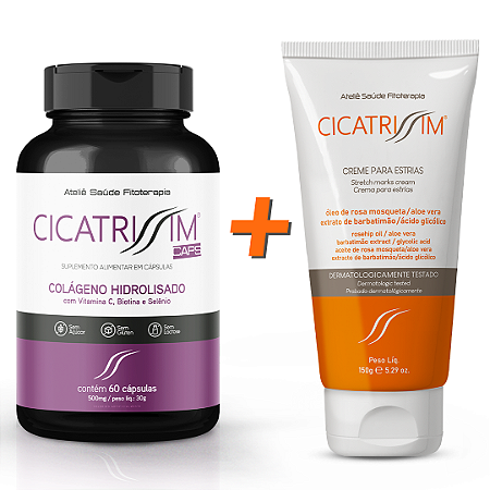 Cicatrissim Creme para Estrias + CicatrissimCaps 1 unidade