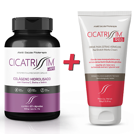 Cicatrissim Red Creme para Estrias Vermelhas + CicatrissimCaps 1 unidade