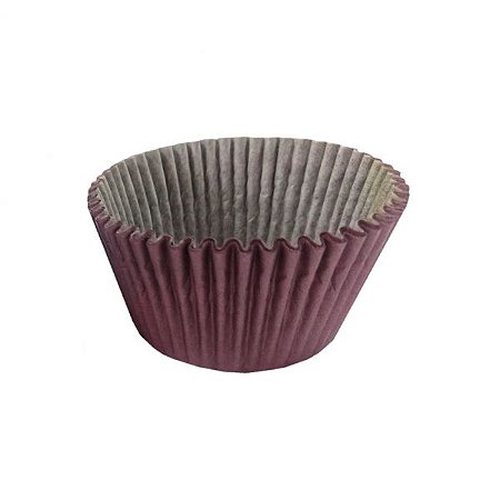 Forminha mini cup cake impermeável - marrom  100 unidades