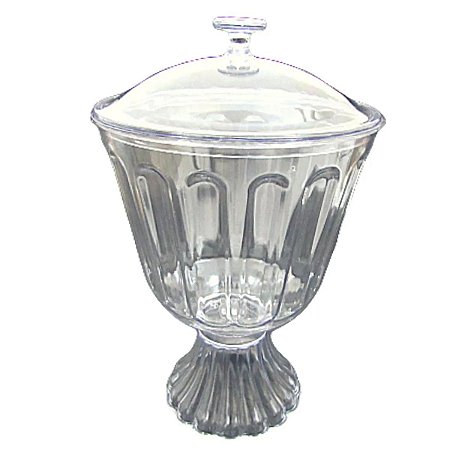 Taça confeiteiro acrilica com tampa 1,250 L