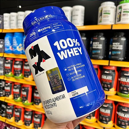 100% Whey 900g - Max Titanium