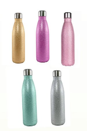 Garrafa Térmica Aço Inox Glitter 500ml Sublimação