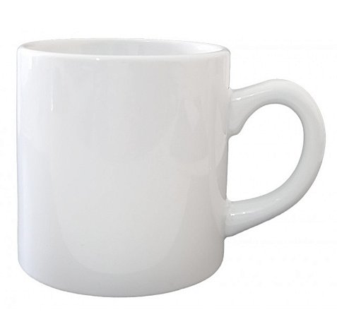 Mini Caneca Branca Cerâmica 180ml Sublimação
