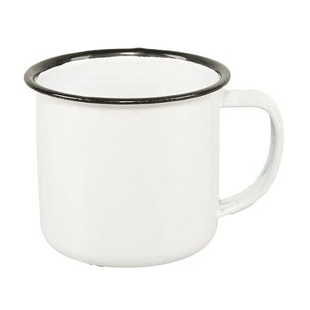 Caneca Branca Esmaltada 245ML Sublimação