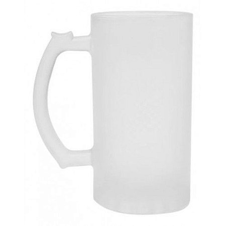 Caneca chopp vidro jateado IMPORTADA 475ML Sublimaççao