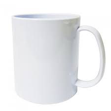 Caneca Polímero Branca 325ML para sublimação