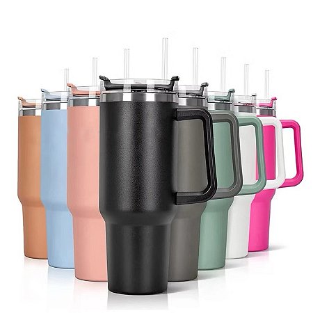 Copo Termico  com canudo 1,2L
