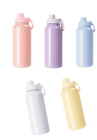 Garrafa Térmica Aço Inox Com Alça 900ml Sublimação