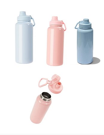 Garrafa Térmica Aço Inox Com Alça 900ml Sublimação