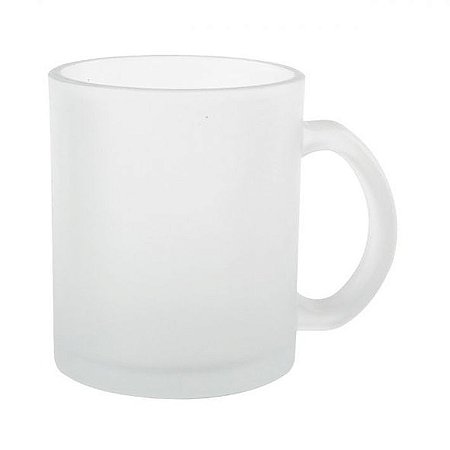 Caneca Vidro Jateado Sublimação 325ML