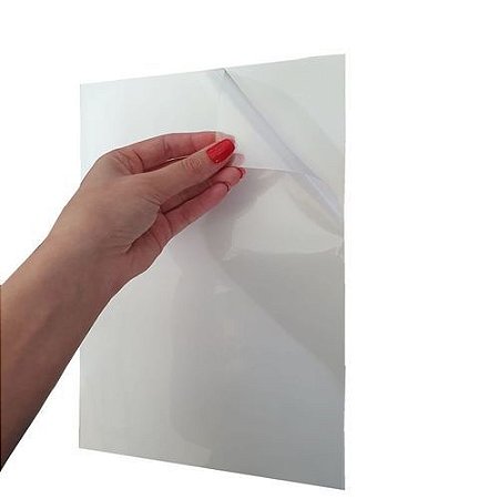 10 Folhas papel vinil adesivo sublimatico A4