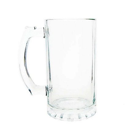 Caneca chopp vidro cristal 475ml Sublimação