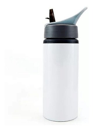 Squeeze Alumínio  Branco Modelo Nike 600ML Sublimação