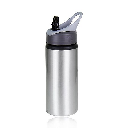 Squeeze Alumínio Prata  Modelo Nike 600ml para Sublimação