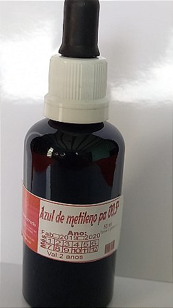 Azul de metileno forte 0,005% 50 ml