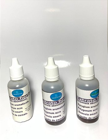 kIT 3 FRASCOS DE COMPOSTO HERBAL hULDA cLARK