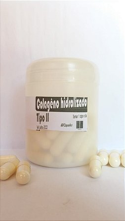 Colagêno Hidrolizado tipo II 60 cápsulas