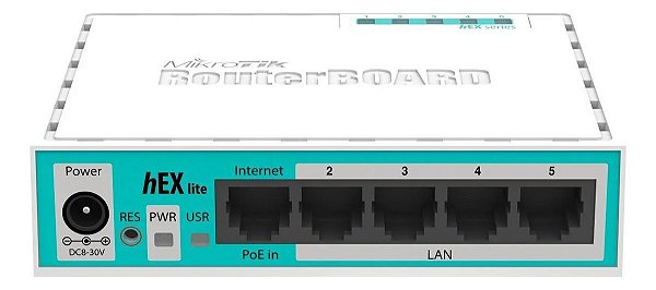 Roteador Mikrotik Rb750gr3 Hex 5 Portas Gigabit Vpn Firewall Desempenho Pro