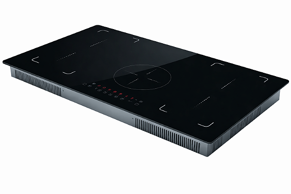 Cooktop De Indução Embutir 5 Bocas Painel Touch Free Zone TWOINGAMES 9000W Preto 220V