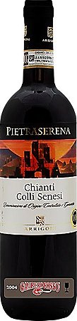 VINHO TINTO ITALIANO PIETRASERENA CHIANTI COLLI SENESI D.O.C.G. 750ML