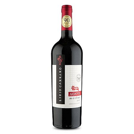 VINHO TINTO BRASILEIRO LIDIO CARRARO AGNUS MERLOT 750ML