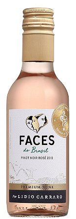 VINHO ROSÉ BRASILEIRO LIDIO CARRARO FACES PINOT NOIR 2020 187 ML