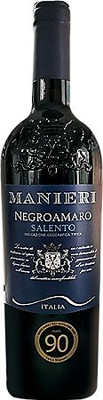 VINHO TINTO ITALIANO MANIERI NEGROAMARO SALENTO IGT 750ML