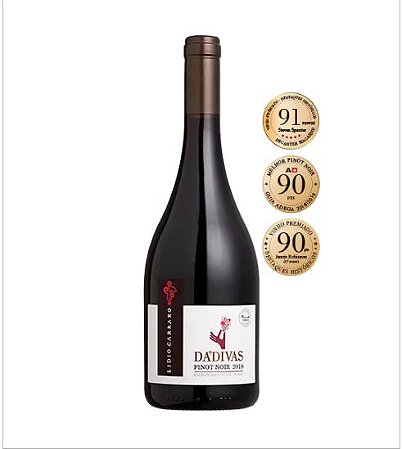 VINHO TINTO BRASILEIRO LIDIO CARRARO DÁDIVAS PINOT NOIR 750ML