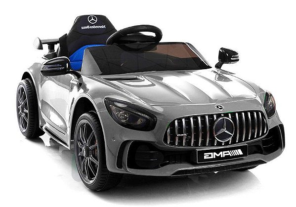 Carro Elétrico Infantil Mercedes prata Amg C/controle - Garagem da Criança