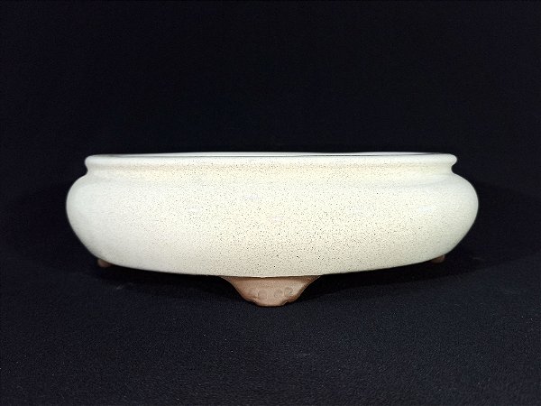 Vaso Oval Branco Literato 25,5x21x7,5cm