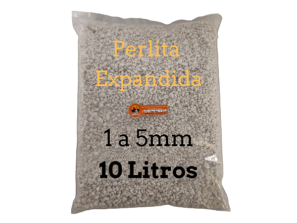 Perlita Expandida 10 Litros Rocha Mineral da Sílica