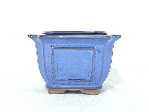 Vaso Bonsai Semi Cascata Azul Literato 16x16x10,5cm