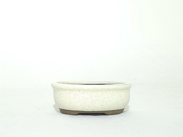 Vaso Bonsai Oval Bege Literato 11,8x9x4,4cm