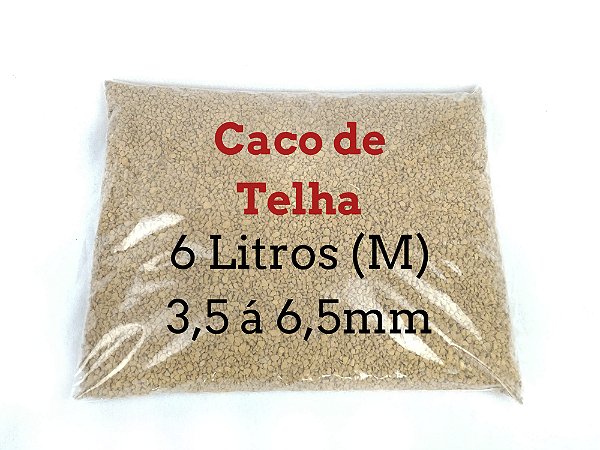 Caco de Telha (M) 3,5 a 6,5mm - 6 Litros Caqueira