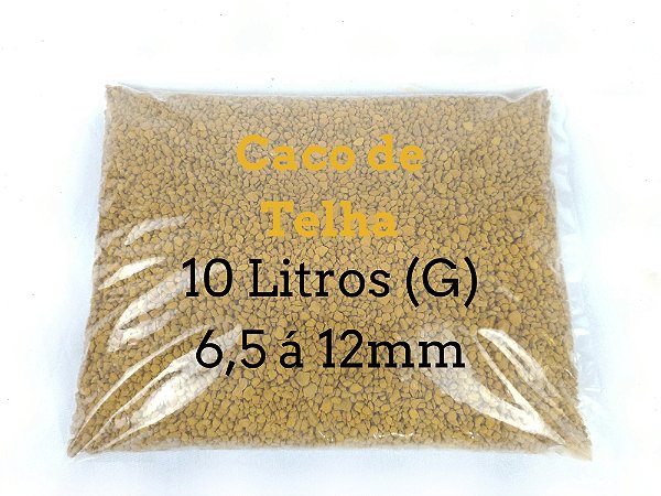 Caco de Telha (G) 6,5 a 12mm - 10 litros