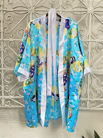 Kimono Japonês Estampado (P)