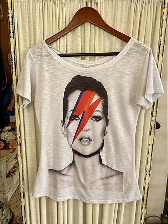 Camiseta Kate Moss David Bowie (P)