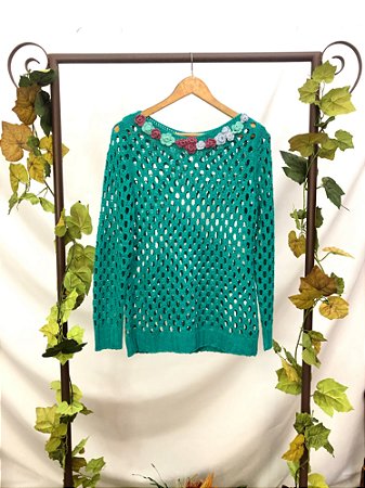 Blusa de Tricot Verde (M)