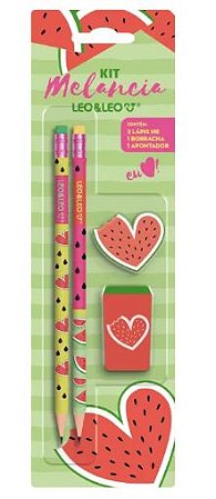 Kit escolar Melancia Léo&Léo