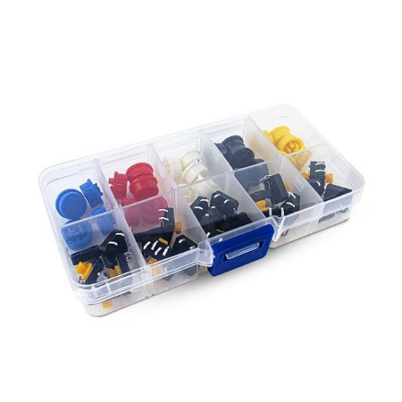 Kit Push Button Com Capas Coloridas  X50