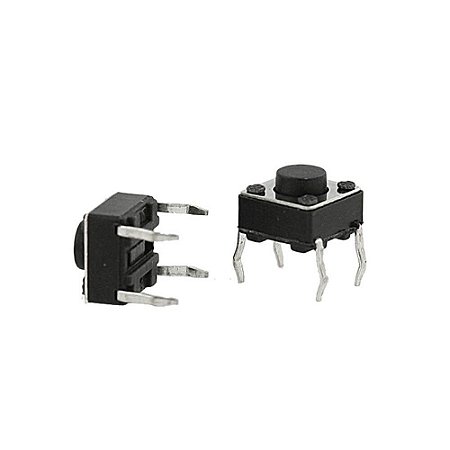 Chave Táctil Push Button 6x6x5mm - 10 Unidades - PISCALED, Arduino, Componentes eletrônicos, Motor de passo