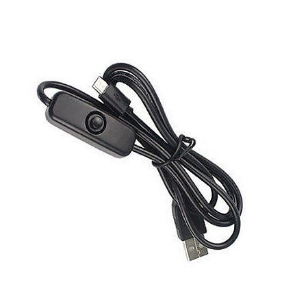 Cabo USB-Micro USB com Chave Liga-Desliga