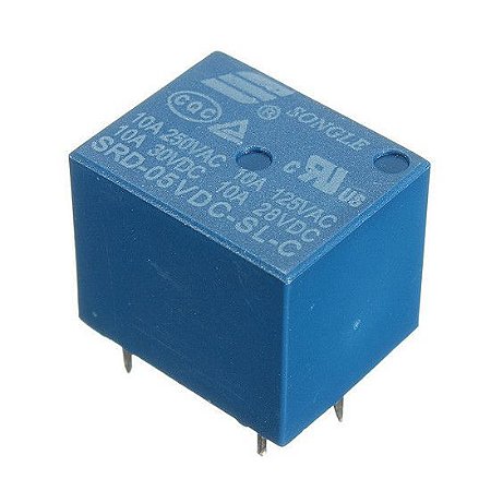 Relé 5V Songle SRD-05VDC-SL-C