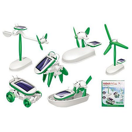 Kit Robô Solar Didático 6 em 1