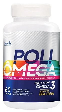 Poli Omega 3 60caps Lavitte Fonte De Epa/dha Oleo E Vitamina Sem Sabor